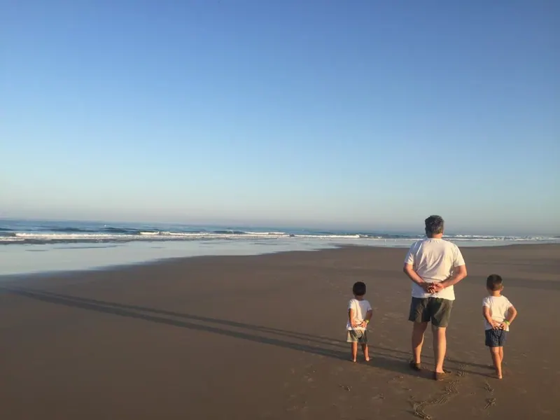 Familia playa andaluza
