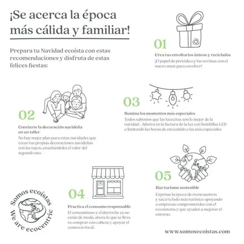 Consejos para disfrutar de una Navidad ecoísta