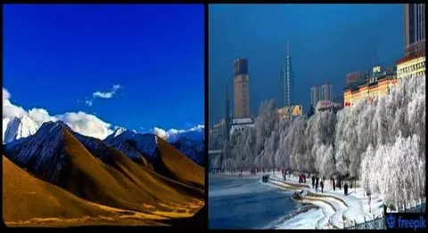 La montaña más fría de China