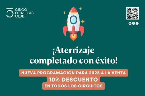 El turoperador Cinco Estrellas Club lanza su nueva programación con un 10% de descuento