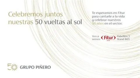 El 50 aniversario de grupo piñero arranca en fitur 2025