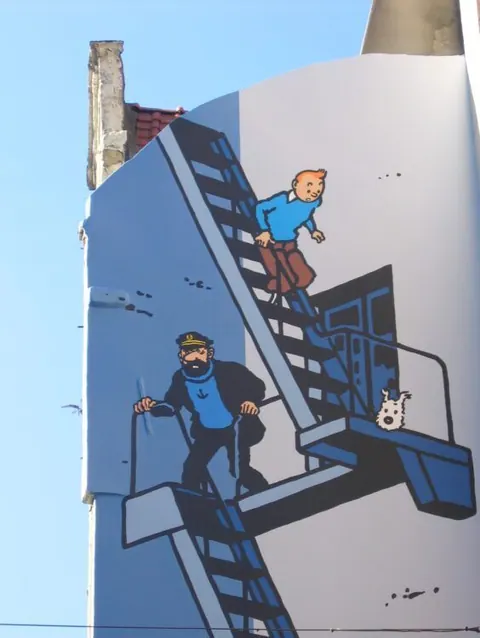 Tintin Rue de l’Etuve – Stoofstraat © visit.brussels – Olivier van de Kerchove – 2005